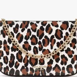 Kate Spade Small Leopard Print with Gold Chain